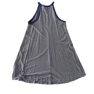 OLD NAVY Women’s Sz XS Blue/White Striped Stretch Sleeveless Shift Dress